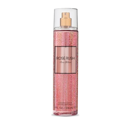 Paris Hilton Rose Rush Body Spray for Women - Floral Fruity Fragrance, 8 Oz