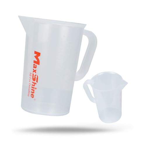 Maxshine 1000ml Measuring Cup – Chemical-Resistant Polypropylene with Ergonomic Handle