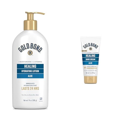 Gold Bond Healing Lotion & Hand Cream with Aloe - 14 oz & 3 oz
