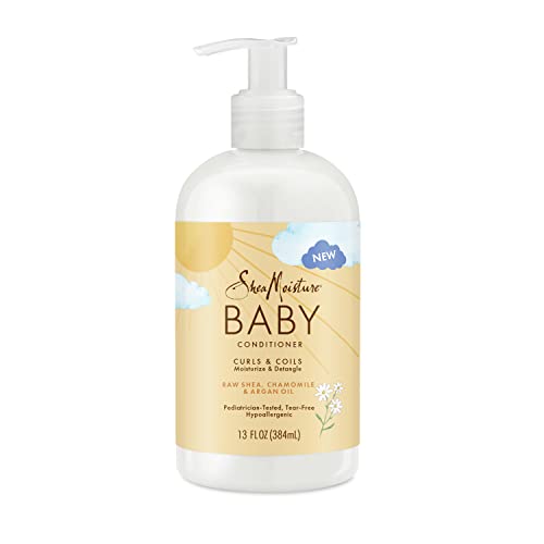 SheaMoisture Baby Conditioner Raw Shea Chamomile & Argan Oil 13oz - Hypoallergenic & Tear-Free