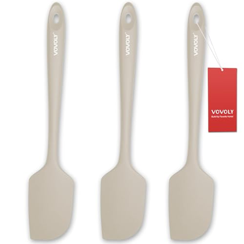 Vovoly Large Silicone Spatula Set - 600°F Heat Resistant, BPA Free