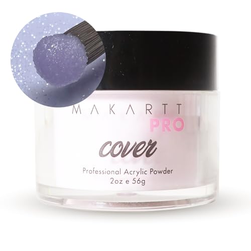 MakarttPro Sparkling Rose Acrylic Powder for Nail Extensions - 56g/2oz