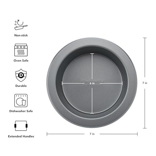 KitchenAid 6-Inch Nonstick Round Cake Pan - Durable & Dishwasher Safe