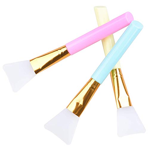 3 Pack Silicone Face Mask Brush Set - Gentle, Reusable, Hygienic Mask Applicators