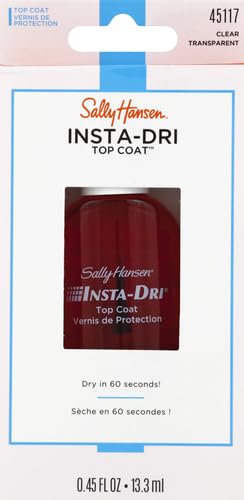 Insta-Dri Top Coat Clear Nail Polish - Pack of 2, 0.45 Fl Oz, Anti-Chip & Fast Dry