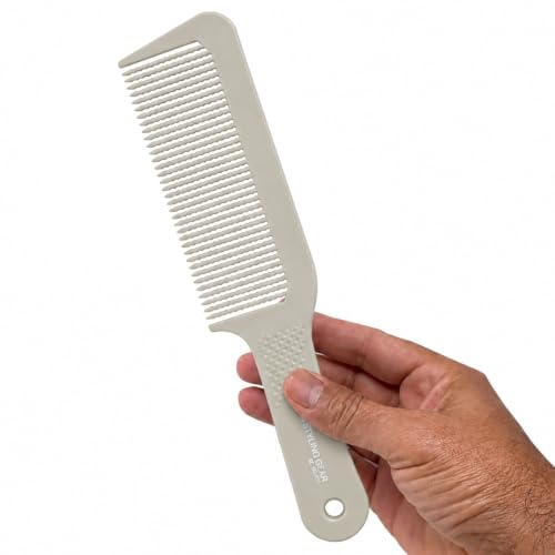Styling Gear Gray Barber Comb for Flat Top & Fades Heat-Resistant Clipper Comb