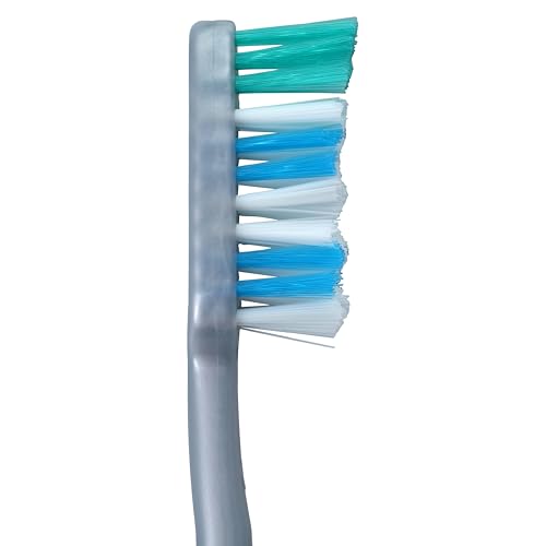 Acclean Adult Manual Toothbrush with Tongue Cleaner, 12 Pack