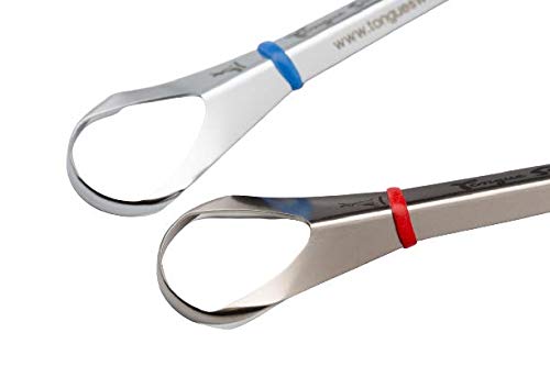 Stainless Steel Tongue Cleaner - Dishwasher Safe, Reduce Bad Breath & Improve Taste
