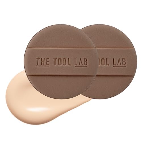 THE TOOL LAB Long-lasting Round Makeup Puff Sponge - 2.1 inch