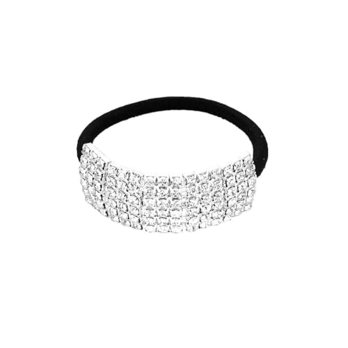 Sparkling Crystal Rhinestone Hair Ties for Women & Girls