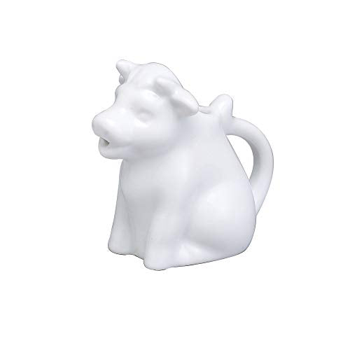 HIC Kitchen Mini Cow Creamer - Fine Porcelain, 2-Ounce