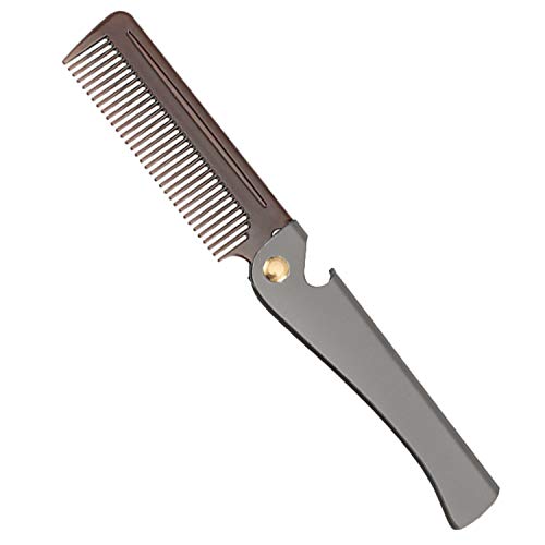 Avenoir Stainless Steel Folding Pocket Comb for Men & Women