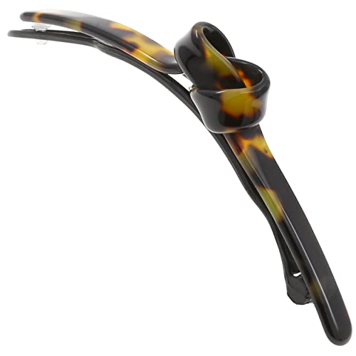 Tokyo 3.75 Inch Handmade French Hair Barrette Clip - Metal-Free Closure, Strong Hold for All Hair Types