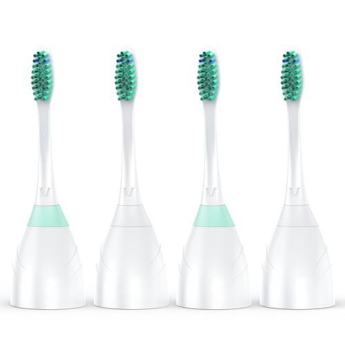 4 Pack Replacement Toothbrush Heads for Philips Sonicare - Compatible with E-Series, Essence, Xtreme, Elite, Advance, CleanCare