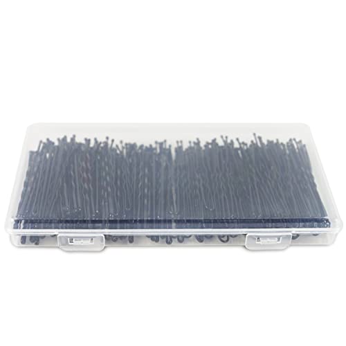 AITRAI 200 Pcs Black Bobby Pins & U-Shaped Hair Pins Kit with Box, 2.4 Inch