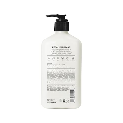 Hempz Body Lotion - White Gardenia & Coconut Palm, 17 Fl Oz - Vegan, Paraben-Free Moisturizer with Shea Butter & Hemp Seed Oil