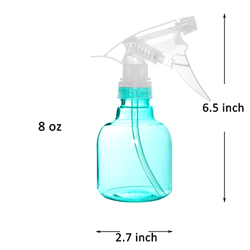 Youngever 8 oz Plastic Spray Bottles - 6 Pack Leak-Proof Multi-Purpose Sprayer