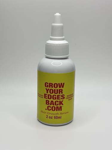 Natural Hair Growth Oil for Thicker Edges - Fast-Acting Formula with Castor Oil & Aloe Vera