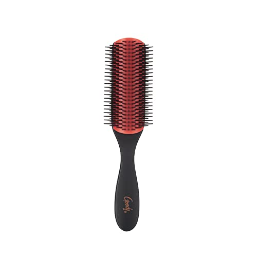 Goody Heritage Rubber Styler Brush - Ebony Wood Handle Volume Hairbrush