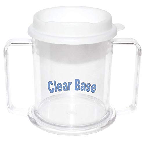 Clear Two-Handled Tumbler Cup - 10 oz, Dishwasher Safe