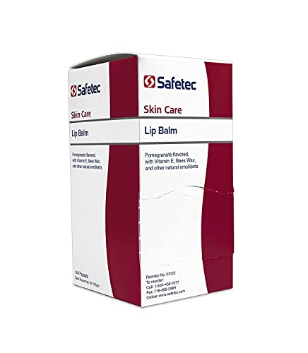 Safetec Pomegranate Lip Balm - 144 Count Moisturizing Therapy
