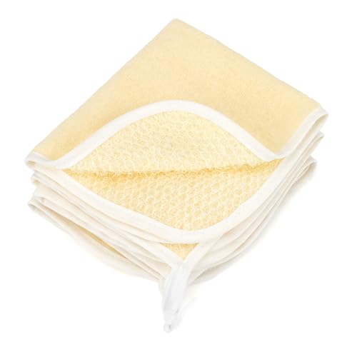 Kiopdse 3-Pack Exfoliating Wash Cloths - Double-Sided Body Scrubber