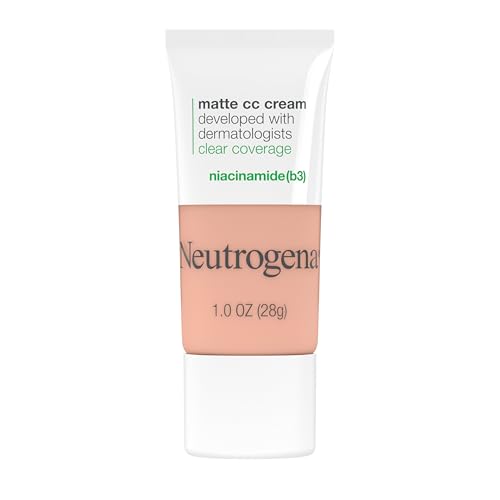 Neutrogena Clear Coverage Flawless Matte CC Cream, Vanilla 3.0, 1 oz