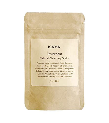 Ayurvedic Face & Body Scrub with Turmeric & Sandalwood - Natural Herbal Exfoliant