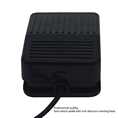 DOWEI Tattoo Foot Pedal Switch with 5ft Power Cord for Tattoo Machine & Power Supply