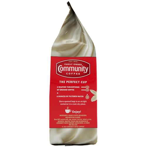 Community Coffee French Vanilla Ground Coffee - 12 oz Medium Roast
