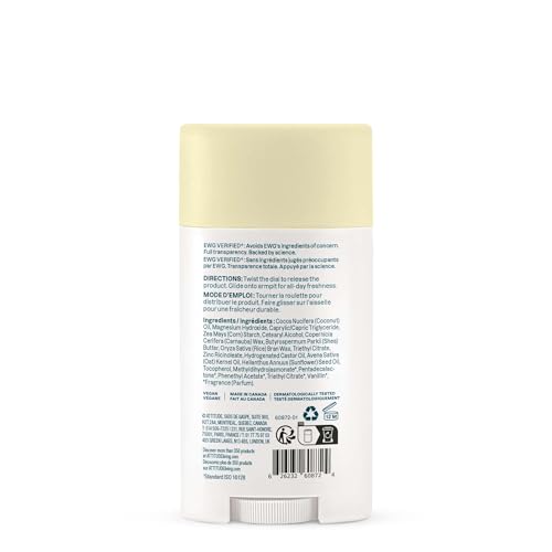 ATTITUDE Sensitive Skin Natural Deodorant - Vanilla Cream, 2.64 Oz