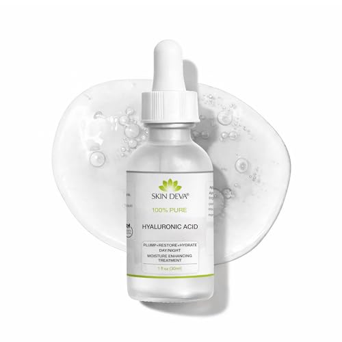 SKIN DEVA 100% Pure Hyaluronic Acid Serum for Face - Hydrating Face Care