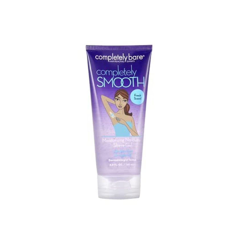 completely bare completely SMOOTH | Moisturizing No-Bump Shave Gel | Aloe Vera | Jojoba Oil | 6 FL OZ