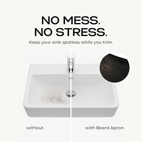 Beard Apron Hair Catcher for Men – Shaving Apron with Travel Case