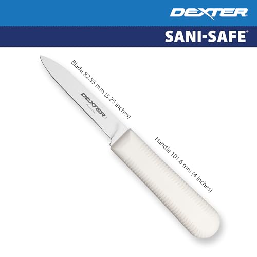 Dexter Russell S104PCP Cook’s Paring Knife - 3.25" High Carbon Steel Blade, Non-Slip Handle