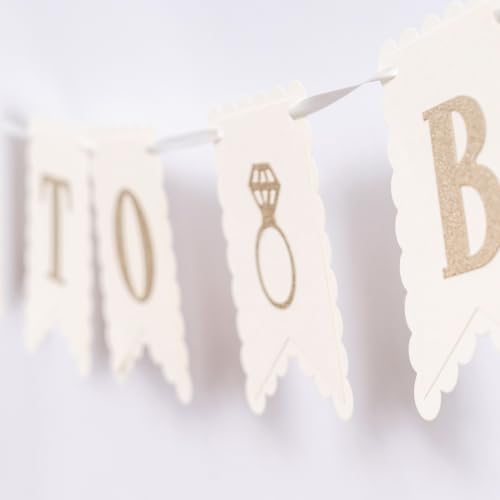 Bride to Be Banner - Silver Glitter Bridal Shower Decor
