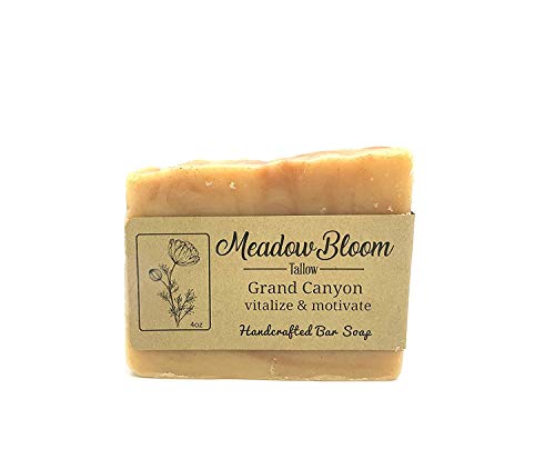 All-Natural Meadow Bloom Tallow Bar Soap - Fennel & Clay