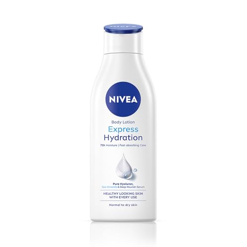 NIVEA Express Hydration Body Cream for Normal Skin, 13.52 Fl Oz