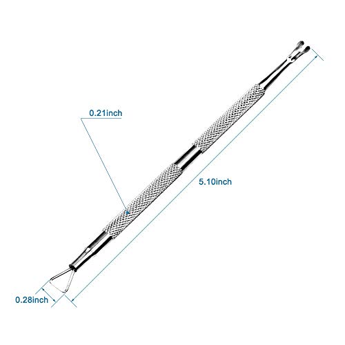 HIFAU 2-Piece Cuticle Pusher and Trimmer Set – Professional Manicure Tools for Fingernail & Toenail