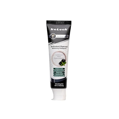KeLeek Activated Charcoal Hydroxyapatite Toothpaste for Sensitive Teeth