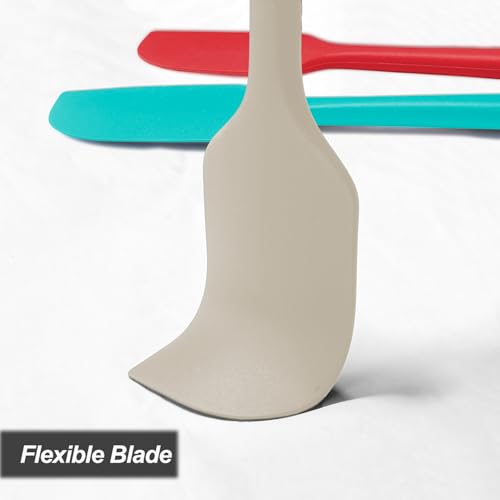 Vovoly Large Silicone Spatula Set - 600°F Heat Resistant, BPA Free