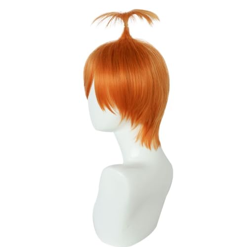 Men's Short Cosplay Wig Halloween Costume Wigs Anxiety Yellow - Soyusunny