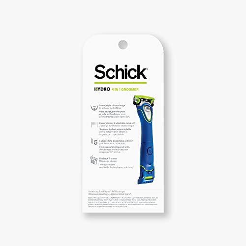 Schick Hydro 5 Groomer Razor with Beard Trimmer & Refill