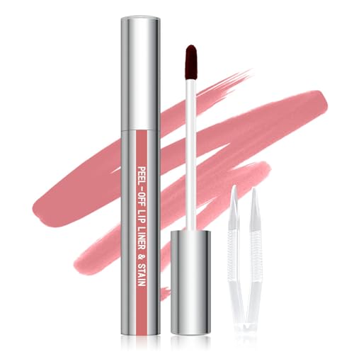 Cilrofelr Peel Off Lip Liner Stain - Long Lasting, Waterproof, Matte Finish (N-Nude Pink)