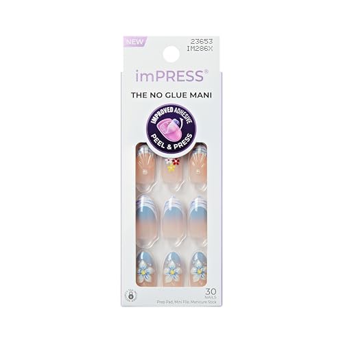imPRESS No Glue Press On Nails 'Amerie' - Almond Shape, 30 Nails