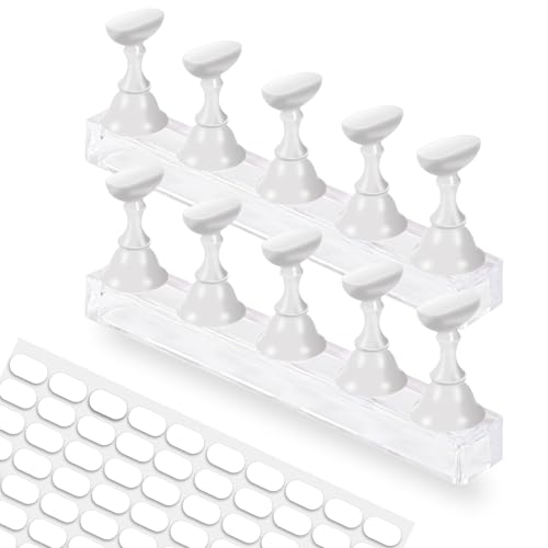Magnetic Nail Stand Display Set for Acrylic Nails Practice