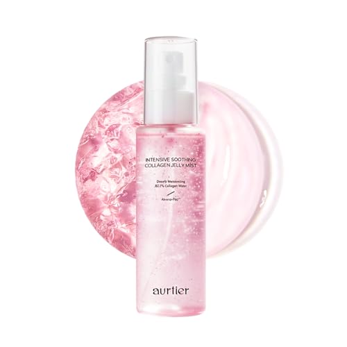 Aurtier Intensive Soothing Collagen Jelly Mist 3.38 Fl Oz - Deep Hydration & Glow