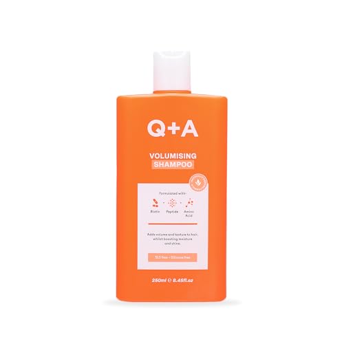 Q+A Volumising Hair Shampoo 250ml - Thickening & Strengthening for Fine Hair with Biotin