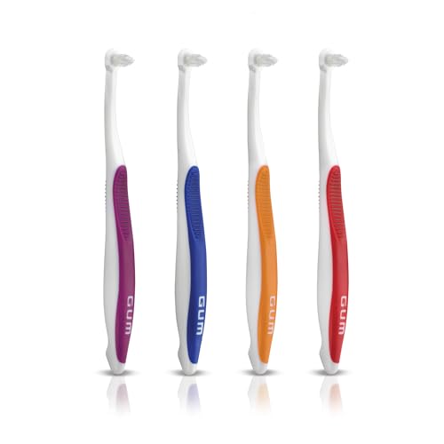 GUM End Tuft Toothbrush, Soft, Extra-Small Head, 1 Count (Pack of 1)