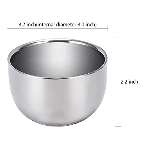 Shaving Stand Set with Stainless Steel Bowl & Natural Wood Brush